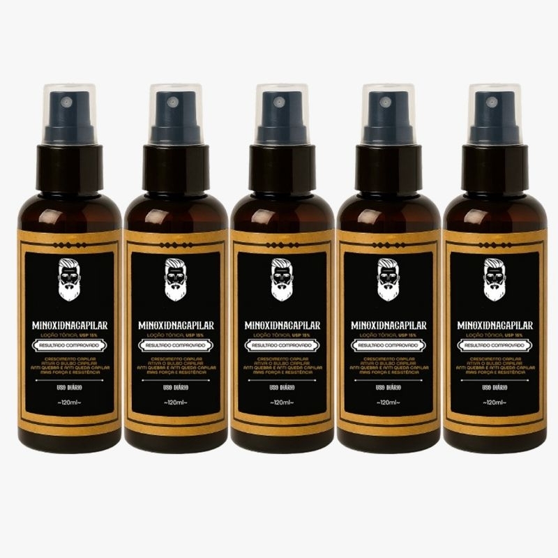 kit 5 Pro Barber MinoxDNACapilar Spray 120ml Cresc