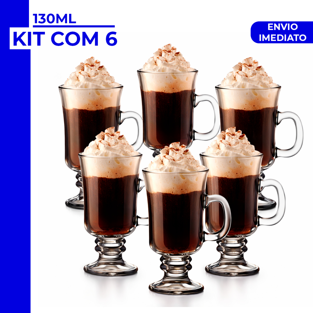 Jogo 3 ou 6 Peças Canecas Capuccino Nespresso Em 