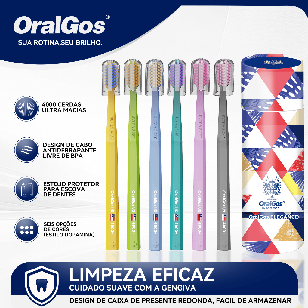 OralGos Pacote de Escova de Dentes Super Macia,Nan