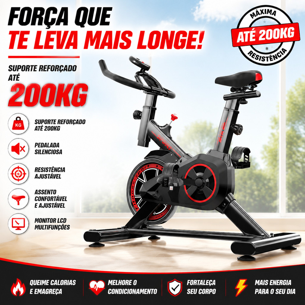 Bicicleta Spinning Ergométrica Profissional Vers�