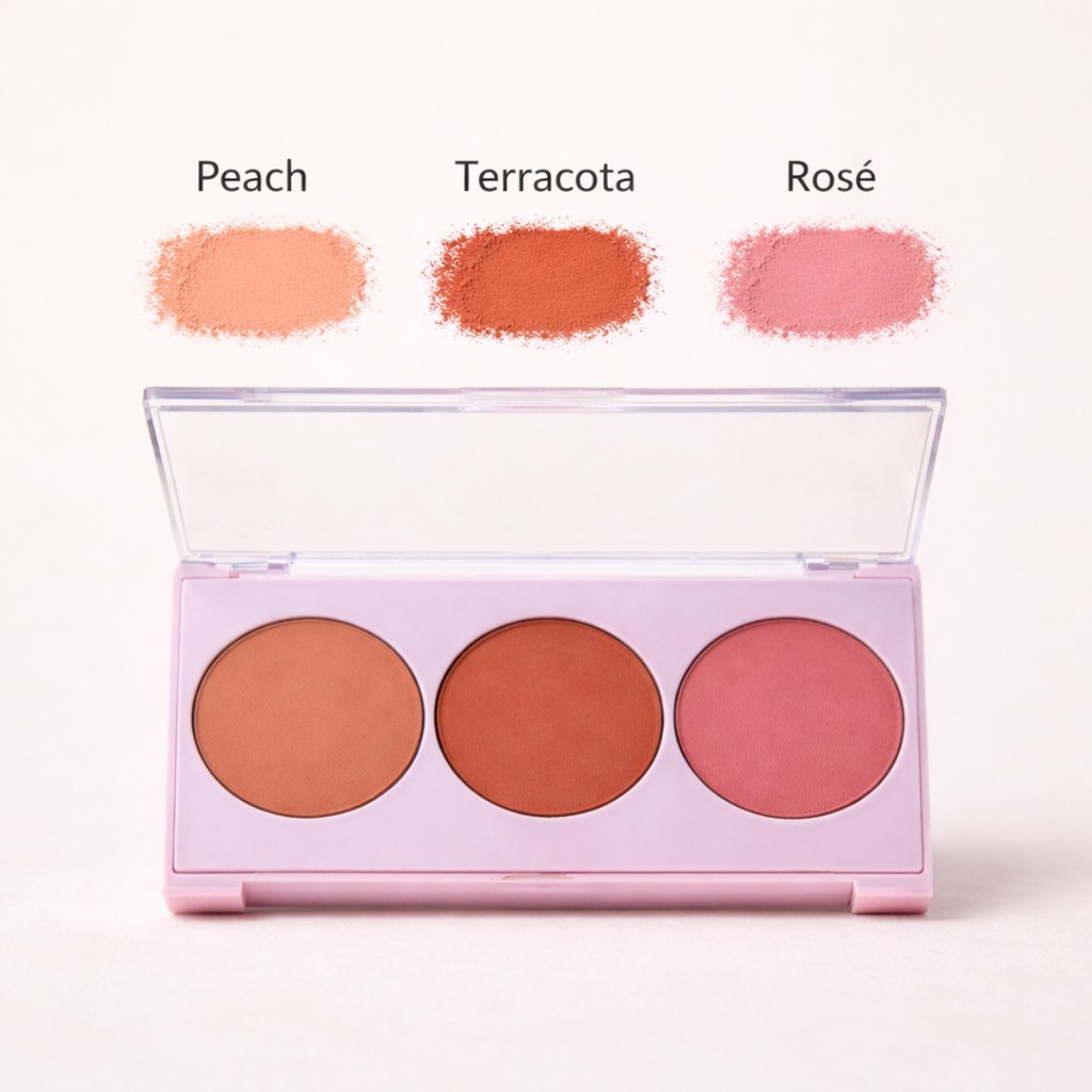Paleta Trio de Blush Compacto Tropical Skin Maquia