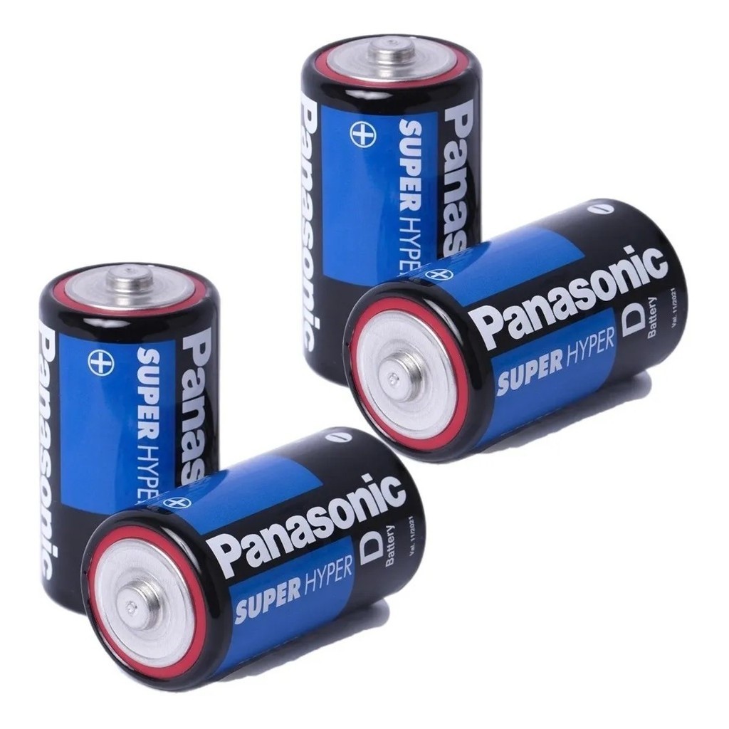 4 Pilhas Grande D Panasonic Comum Rádio Brinquedo