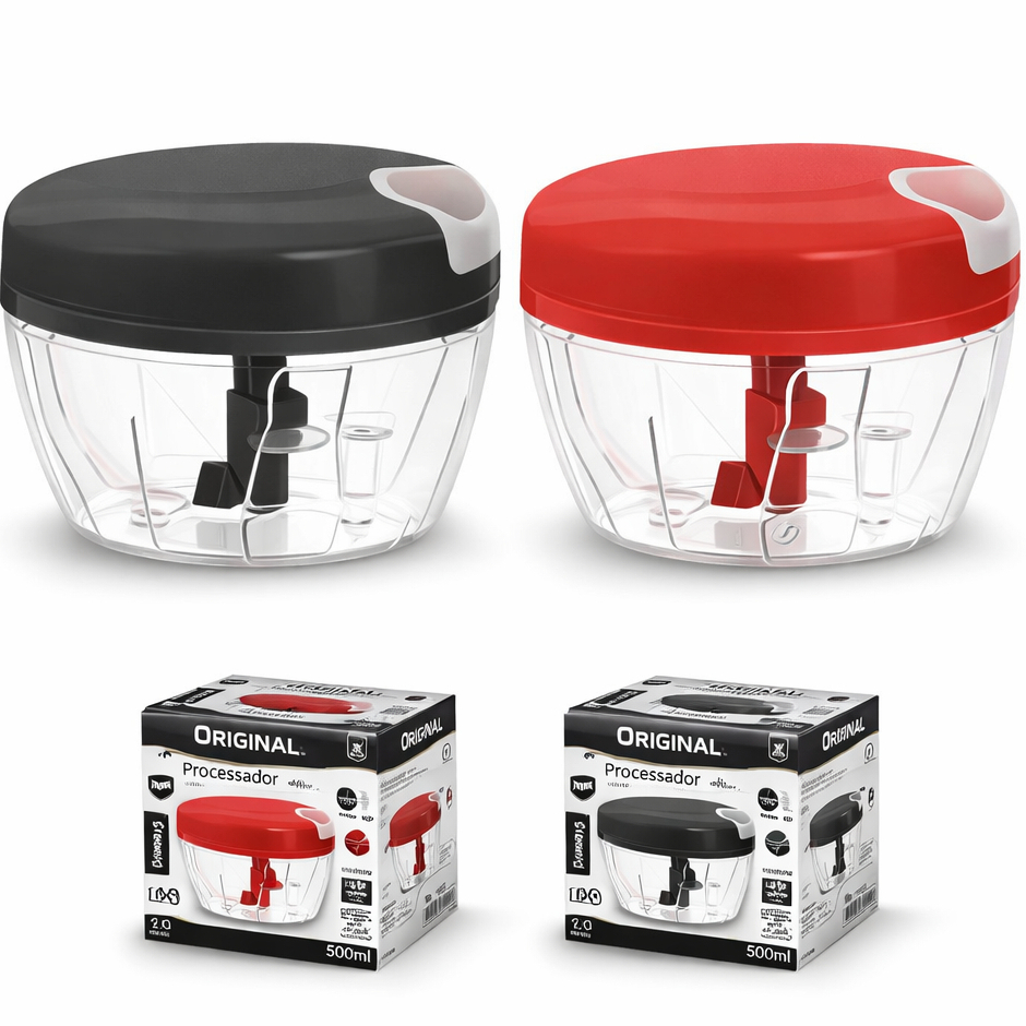 Processador Triturador de Alimentos 170ml ou 500ml