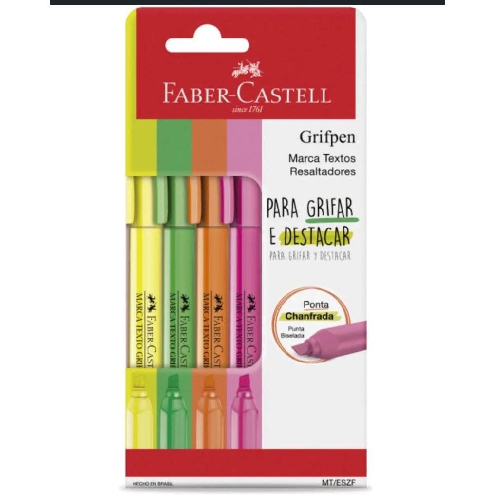 Marca Texto FABER CASTELL Grifpen 4 Cores Marcador