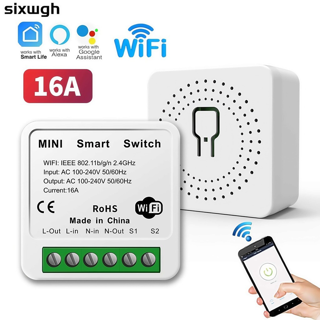 Modulo Interruptor Inteligente Tuya WiFi, Suporta 