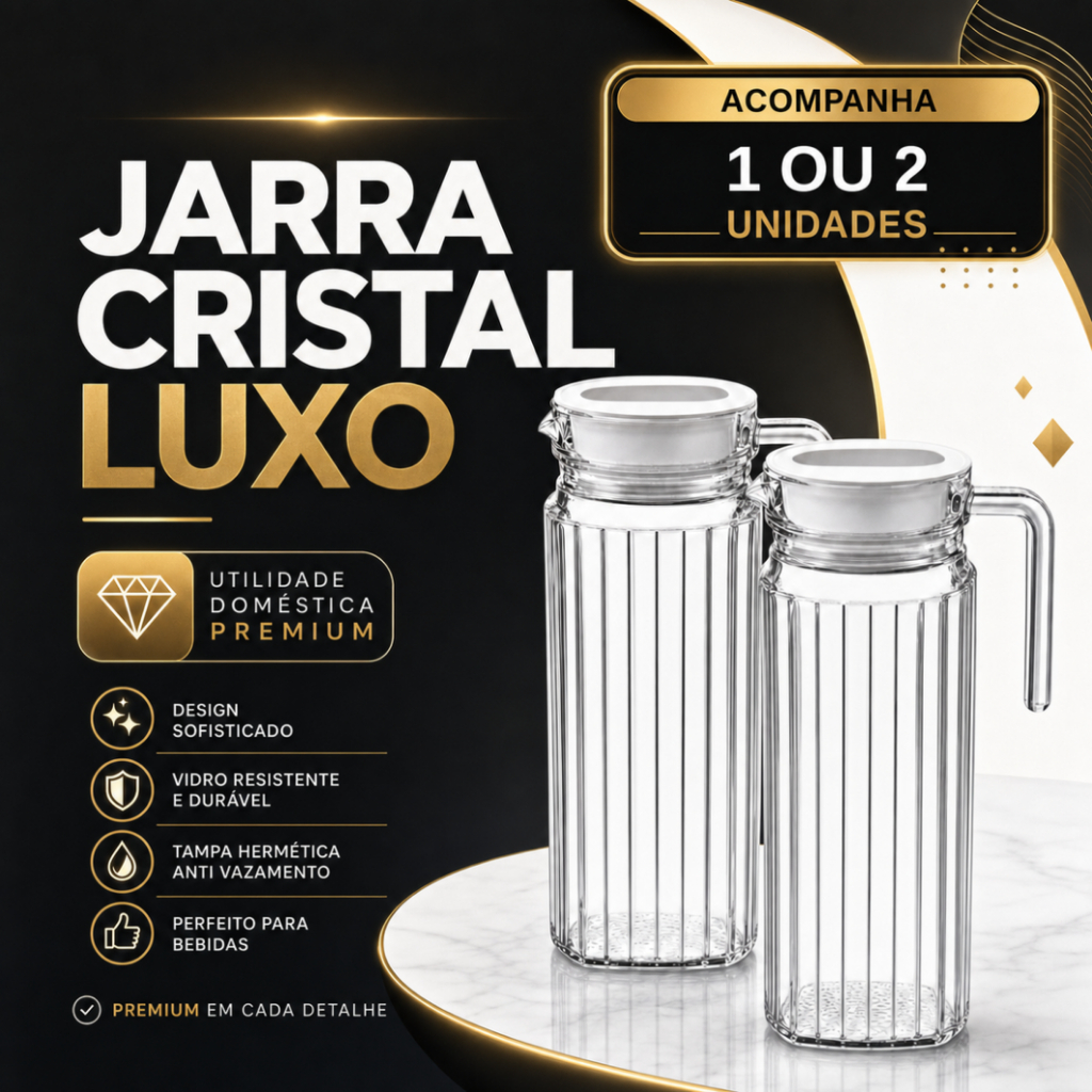 Jarra De Vidro Suíça 1 Litro Jarra Para Suco Ág