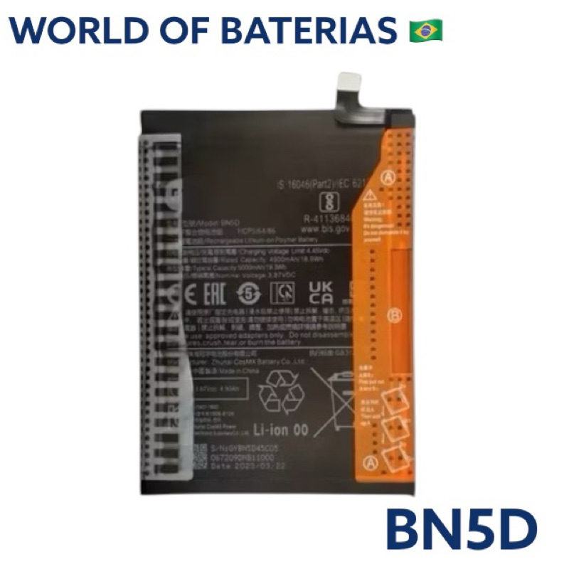 BAT COMPATIVEL NOTE 11 / NOTE 11S (BN5D) ORI NOVA