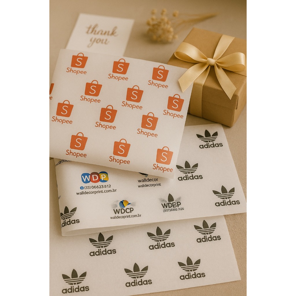 Papel Seda Premium Personalizado Com Logo 50 Uni/1