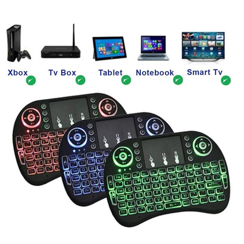 Mini Teclado Controle Sem Fio Para Smart Tv Tv Box
