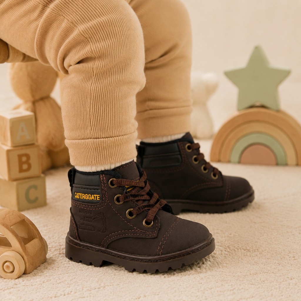 Bota coturno infantil BB caterggate botinha da mod