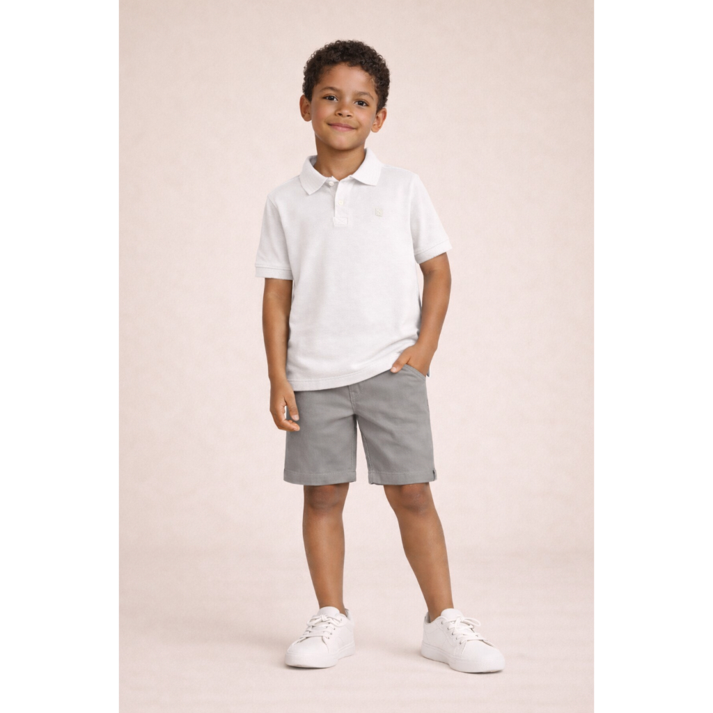 Camisa Gola Polo Infantil e Juvenil Premium Manga 