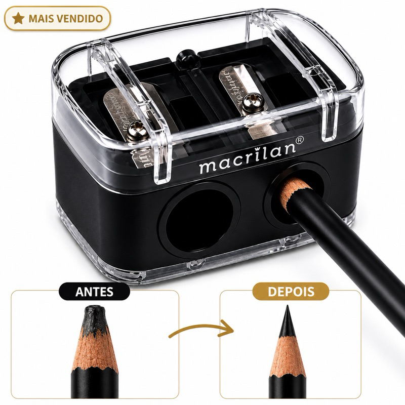 Apontador Duplo Macrilan AP-01 – Tampa Colet