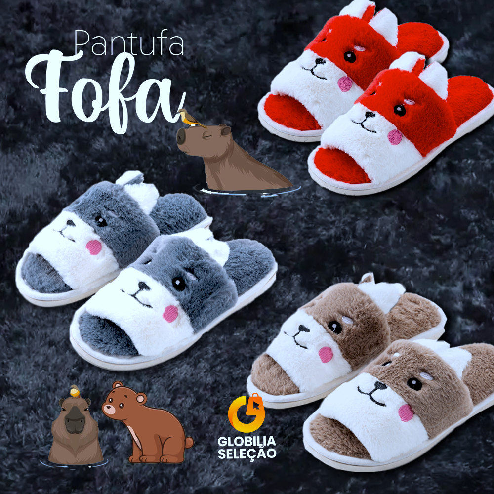 Pantufa Chinelo De Casa Masculina Feminina Menino 