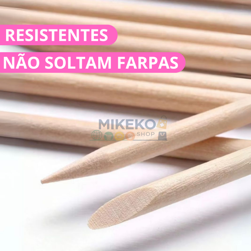 Palito ponta e chanfro manicure pedicure cutícula