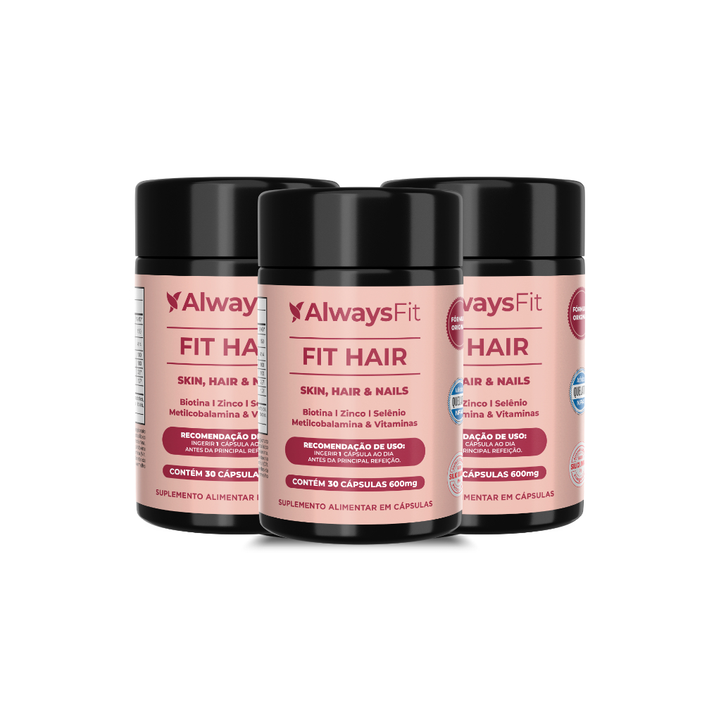 FitHair AlwaysFit  | Biotina + Zinco + Ferro + Cob