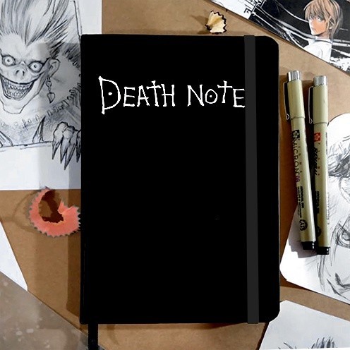 Caderno Sketchbook DEATH NOTE Capa dura tipo mole