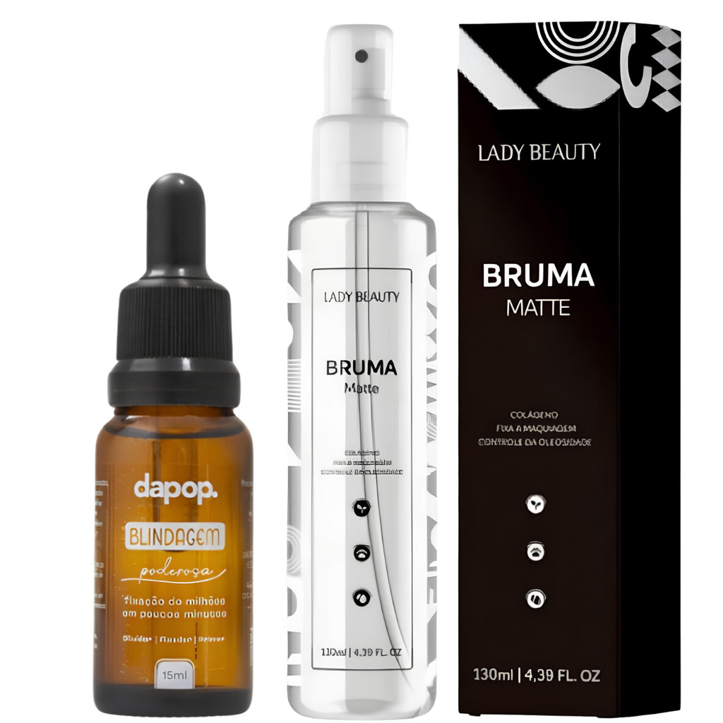 Kit Bruma Fixadora Matte 130ml – Lady Beauty