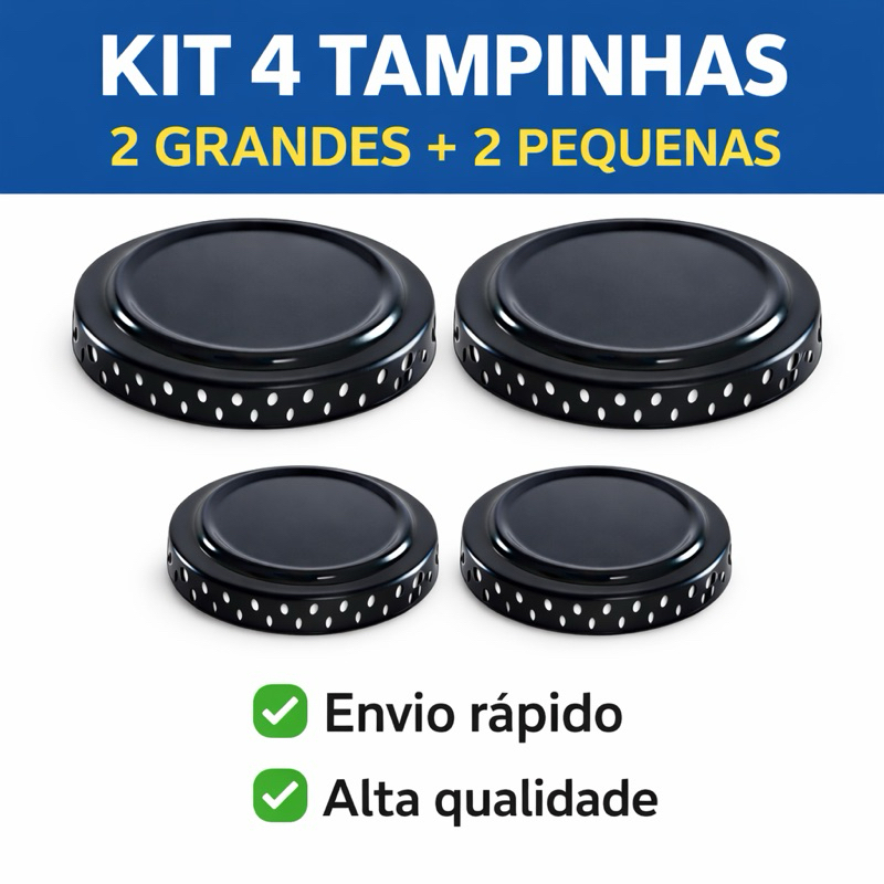 Kit 4 Tampinhas Espalhador Fogão Atlas/Itatiaia/�