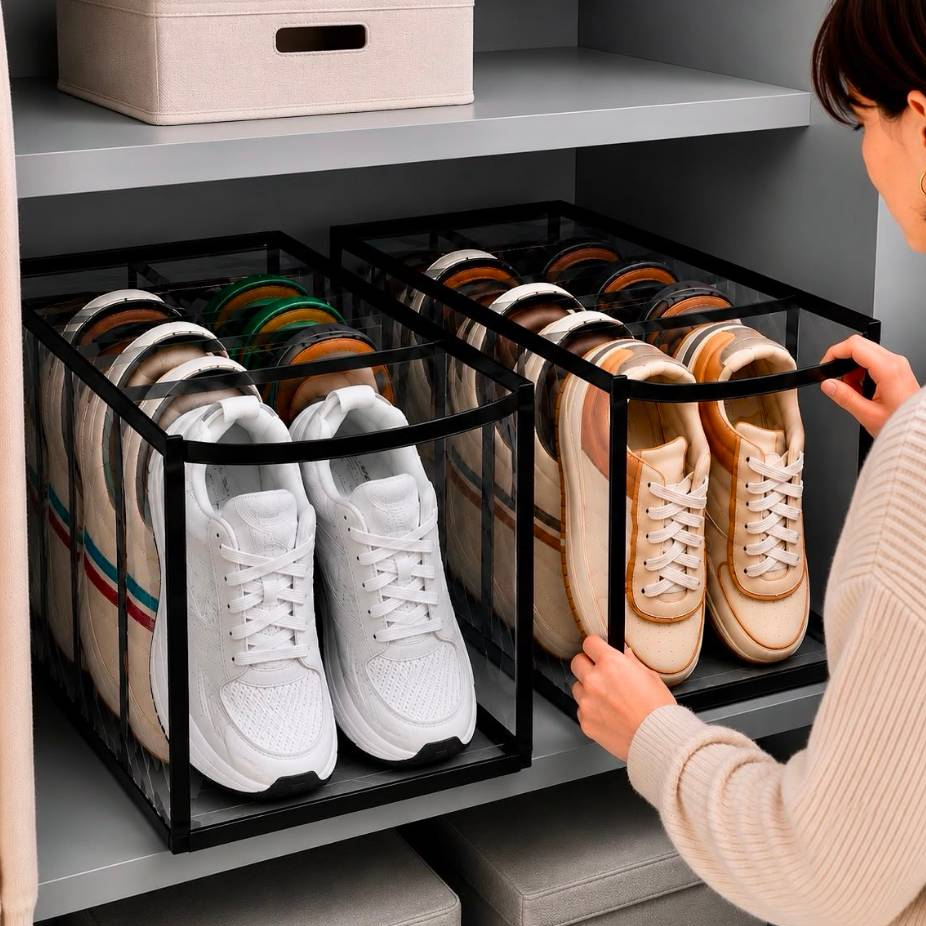 Kit Com 2 Sapateiras 5 Nichos Para Organização S