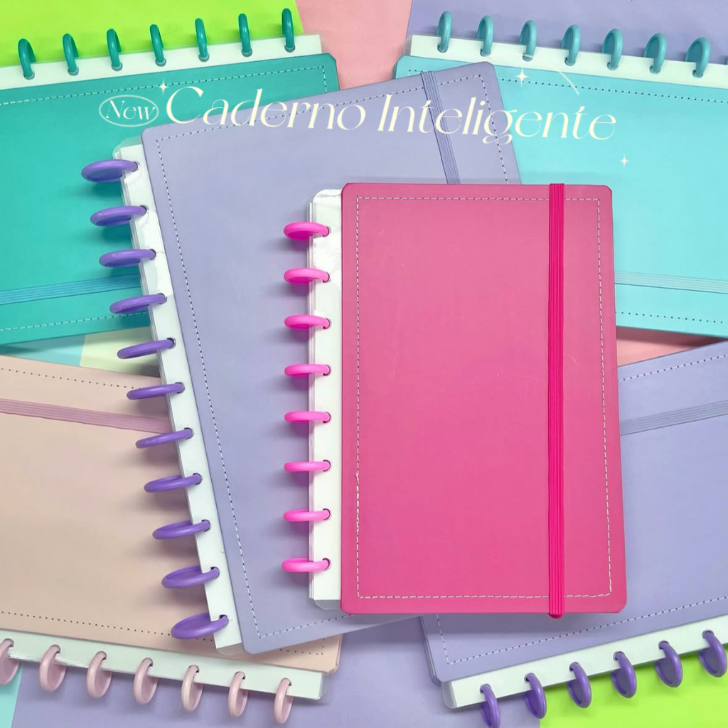 Caderno Inteligente A5/B5/A4  Capa Dura Pautado  8