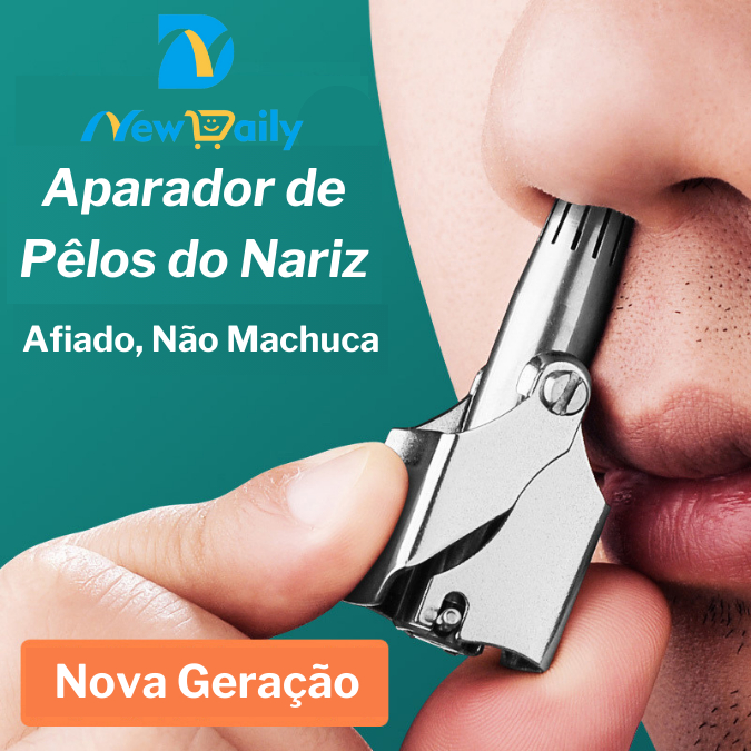 Aparador Cortador de Pêlos do Nariz de Aço Inoxi