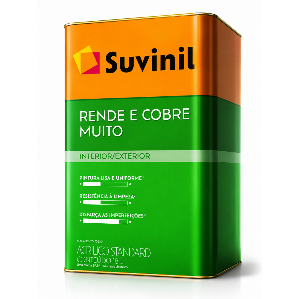 Tinta Rende E Cobre Muito Cores Básicas18L Suvini