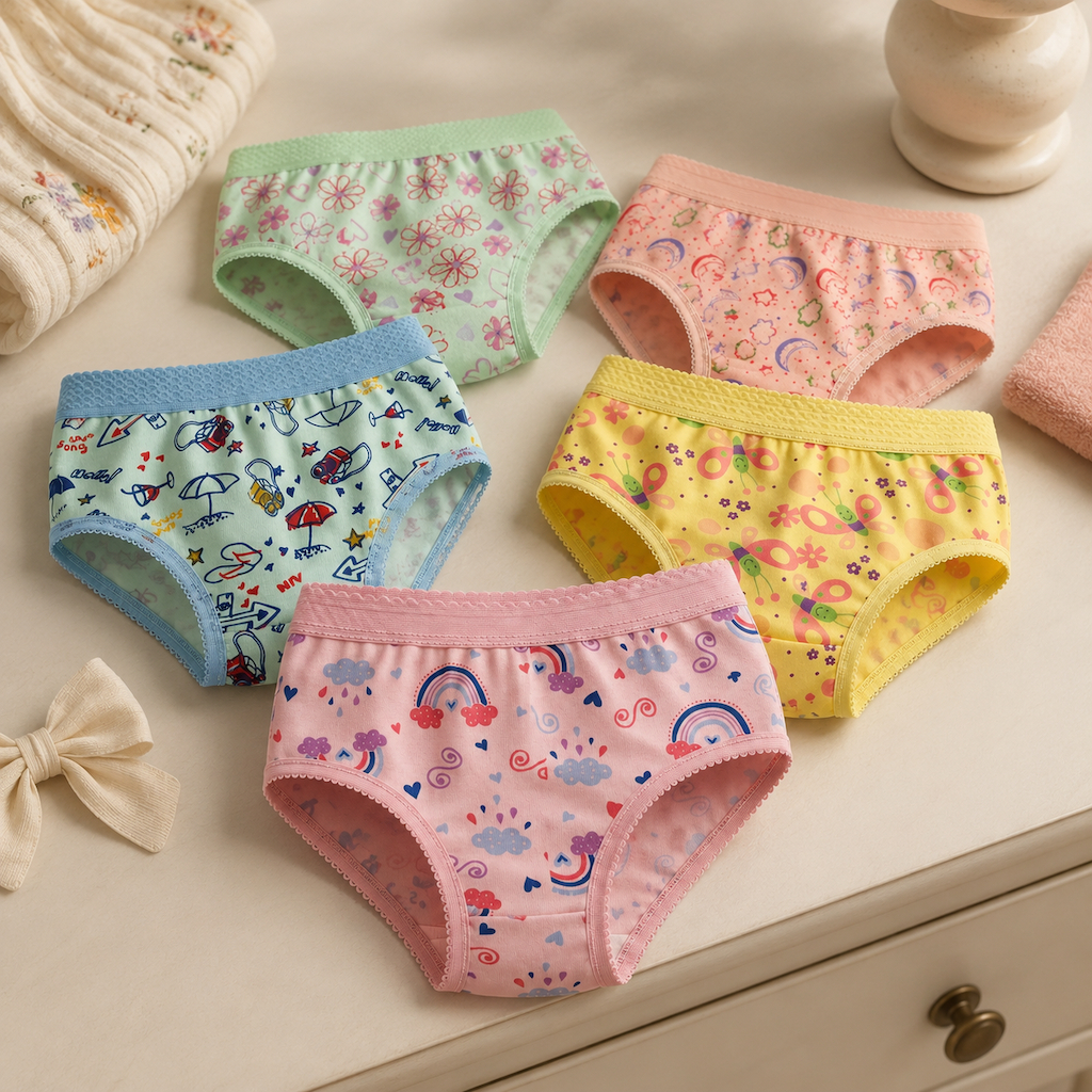 Calcinha Infantil Criança Kit com 5 ou 10 Peças