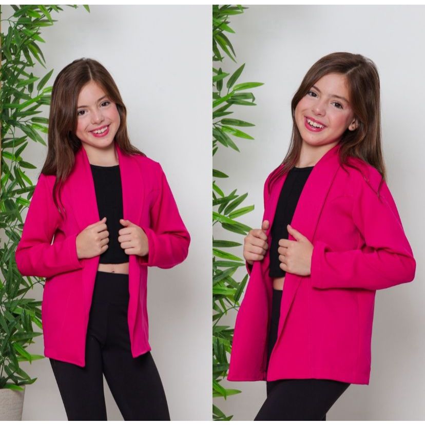 Blazer Casaco infantil Juvenil Menina alfaiataria 
