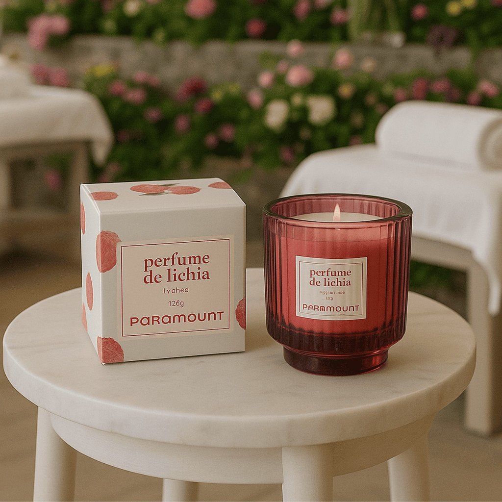Vela Aromatica Perfume De Lichia 120g Decorativa P