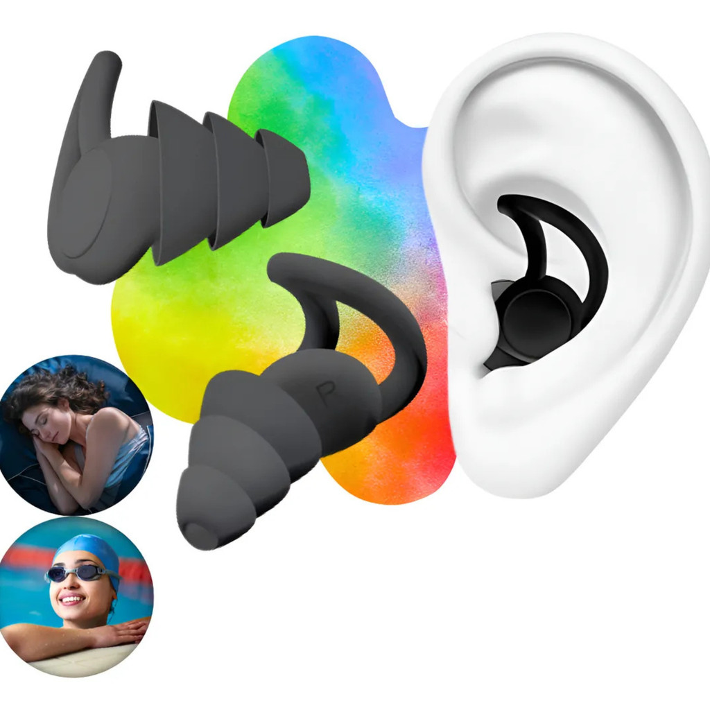 Kit 1 2 4 Protetor Auricular Tampão de Ouvido Aba
