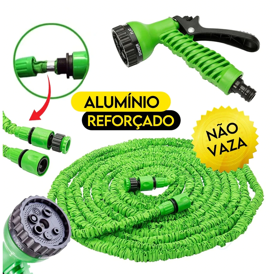 Mangueira Magica 15M/30M Com Gatilho 7 Tipos Jatos