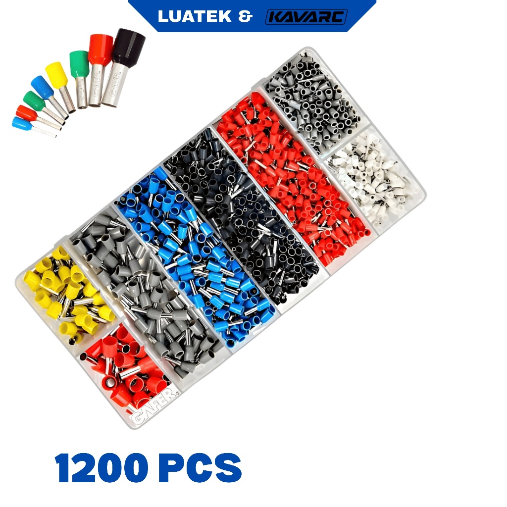 Kit Maleta 1200 Terminais Elétricos Ilhós Tubula