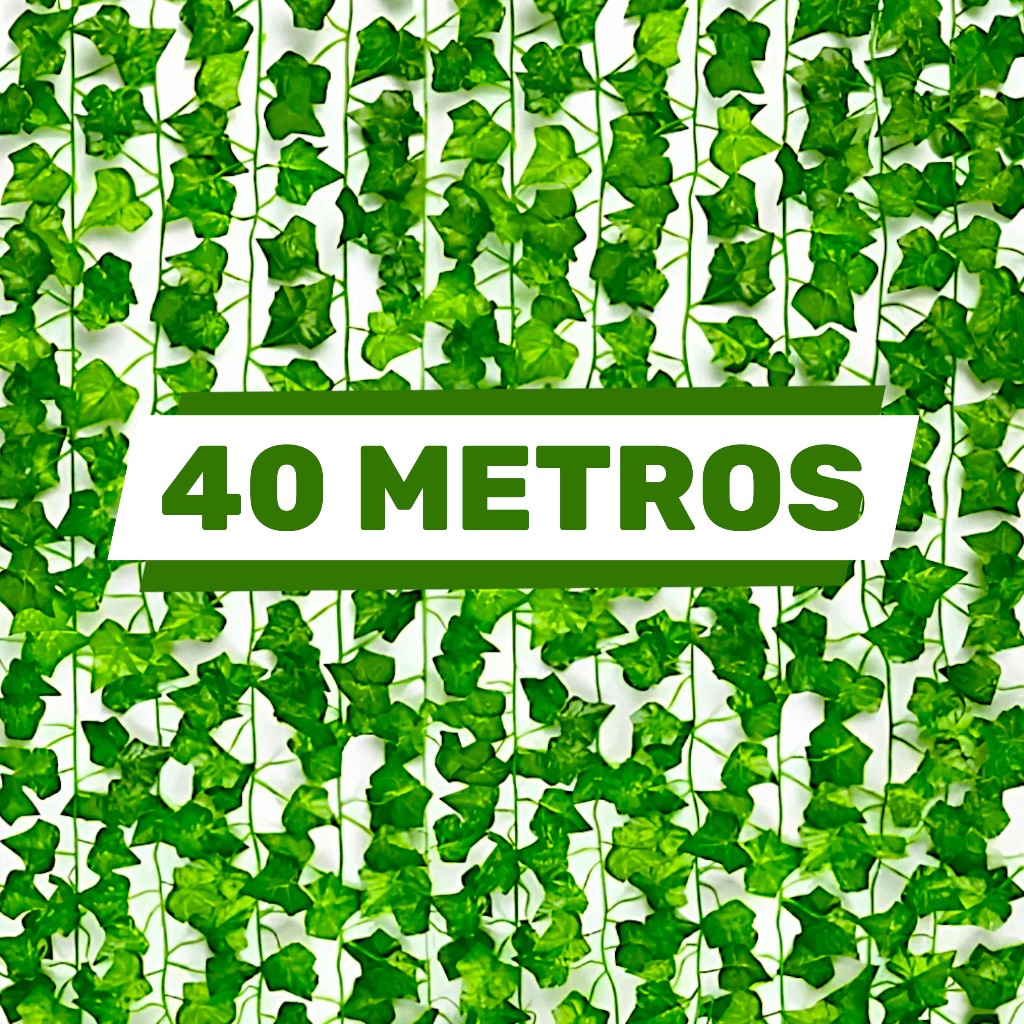 40 Metros Hera Verde Planta Artificial Trepadeira 