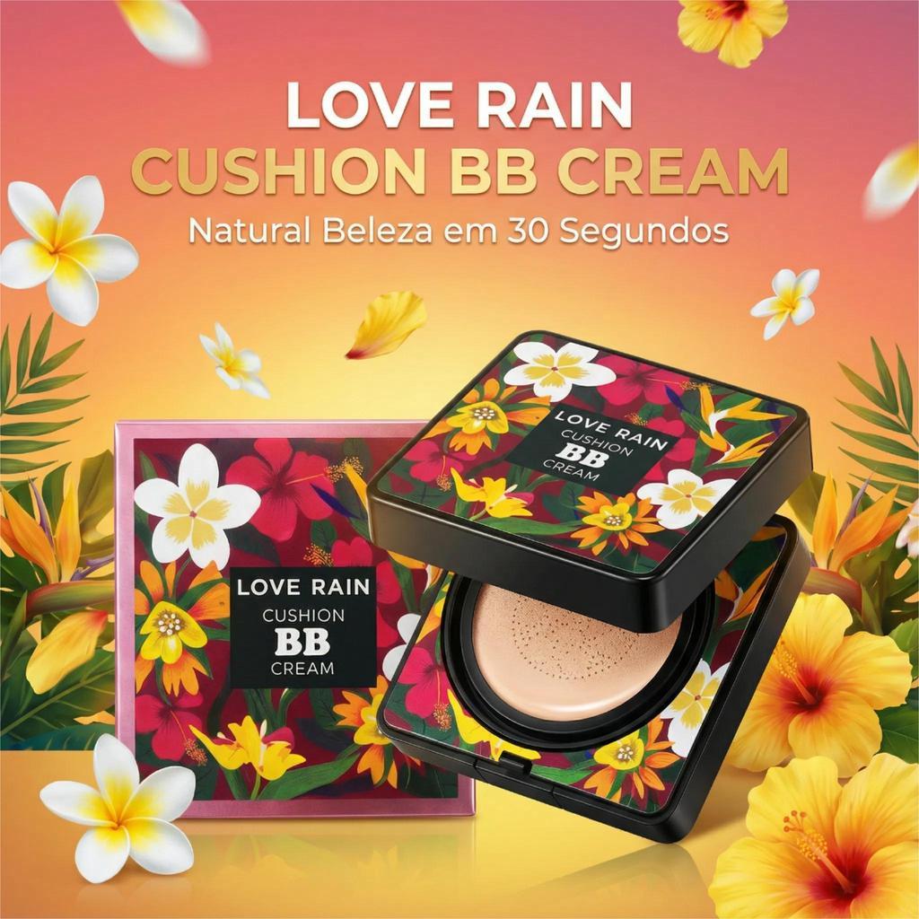 LOVÉ RAIN BB Cream Base e Corretivo com Esponja C