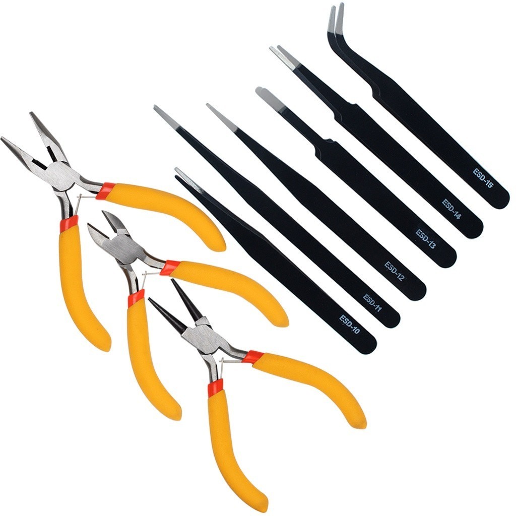 Kit  Alicates Bijuteria Semijoia Artesanato Pesca 