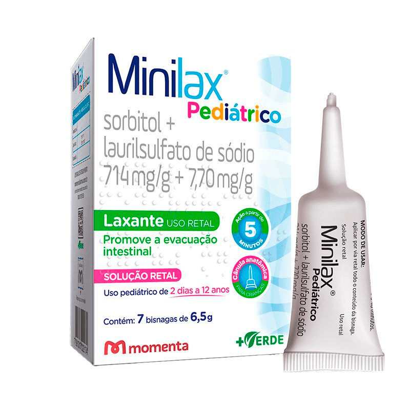 Minilax Pediátrico Solução Retal 7 Bisnagas 6,5
