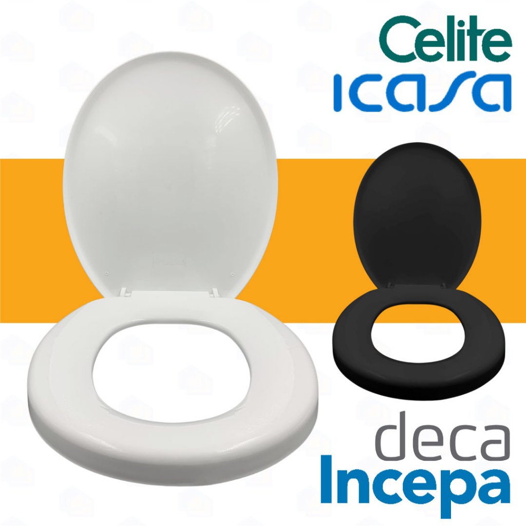 Assento Sanitário Tampa Vaso Oval Vision Redondo 