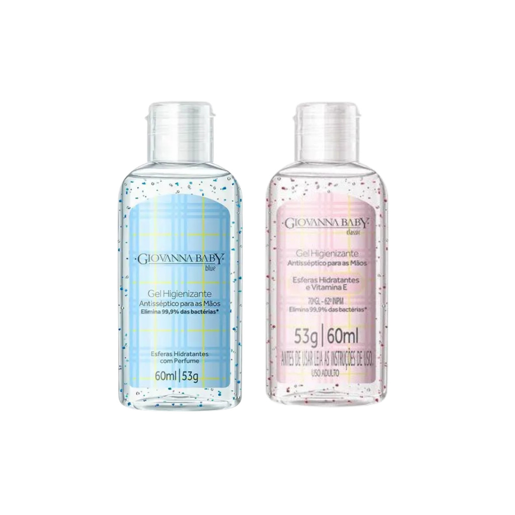 Álcool em Gel Higienizante Giovanna Baby 60ml 70.