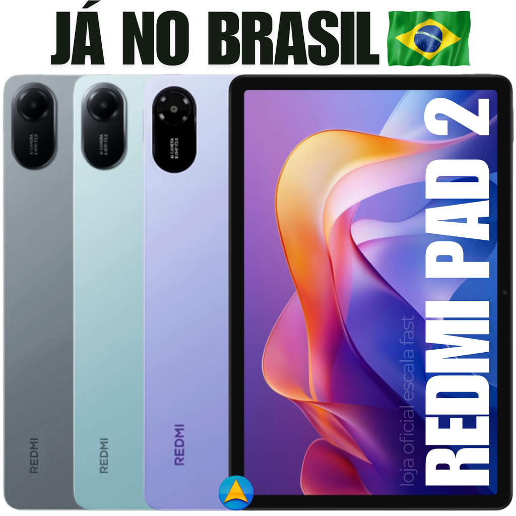 Novo Tablet Xiaomi Redmi Pad 2 256/8GB 128/6GB 128