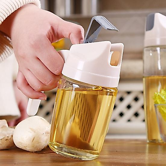 Garrafa Galheteiro de Vidro 300ml com tampa abre e