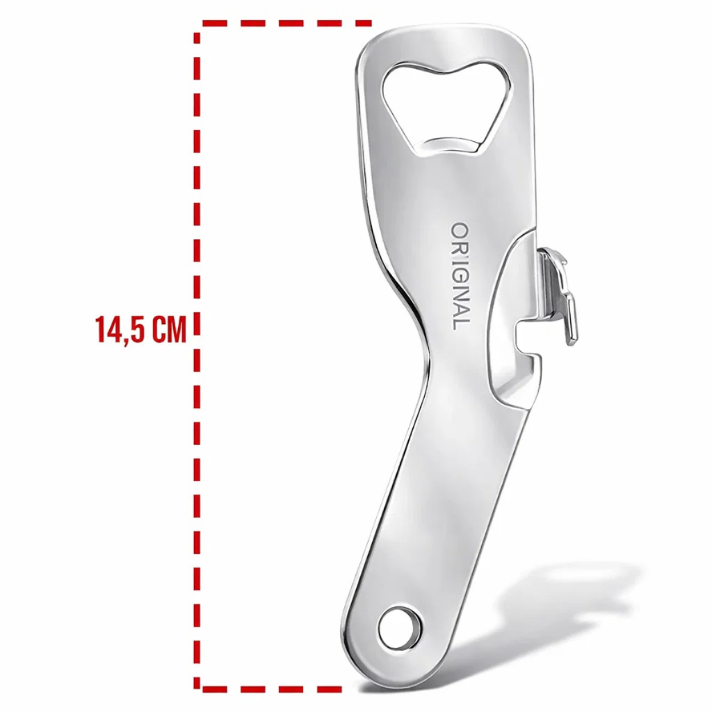 Kit 1 ou 2 Abridor de Latas e Garrafas Inox Origin