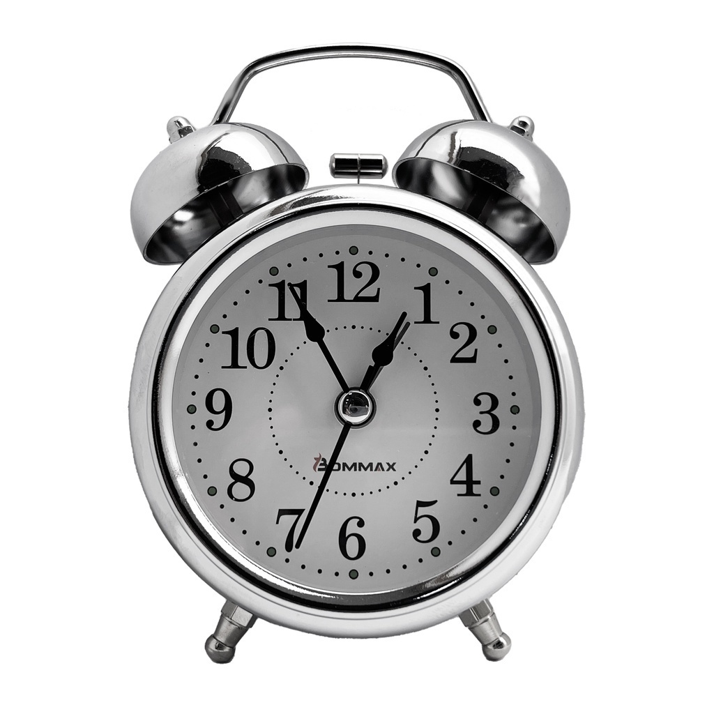 Relógio Despertador de Mesa Analógico Retrô 