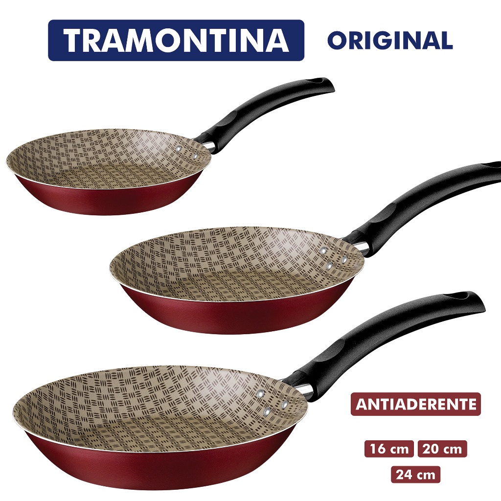 Frigideira Antiaderente 16 20 ou 24 cm Tramontina 