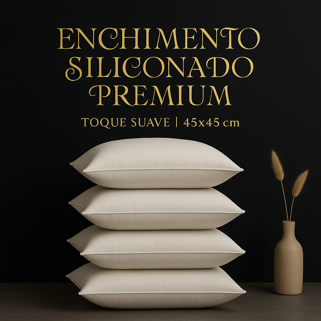 Almofada Refil de 45×45 Enchimento Silicone M