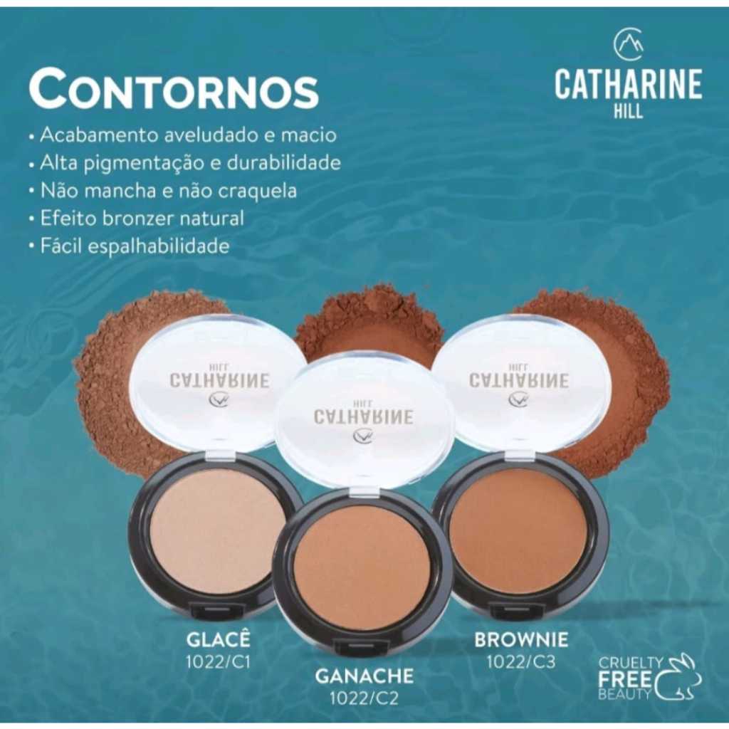 Contorno Facial Em Pó Bronzer Natural Acabamento 