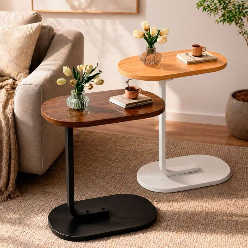 Esta mini mesa pode ser usada como mesa lateral de