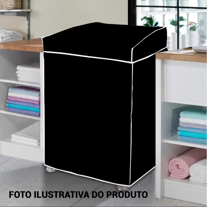 Capa de Máquina de Lavar Vinil LUXO abertura supe