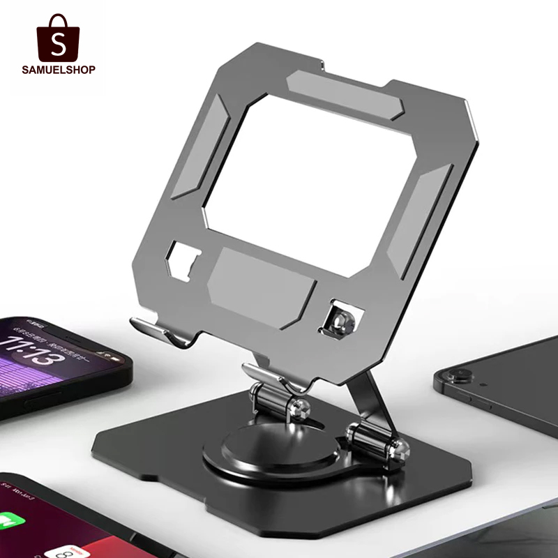 Suporte Metálico Rotativo para Tablet e Celular e