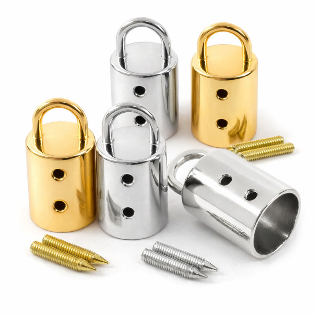 Kit Ponteiras para Tassel Metálica com Argola 2 P