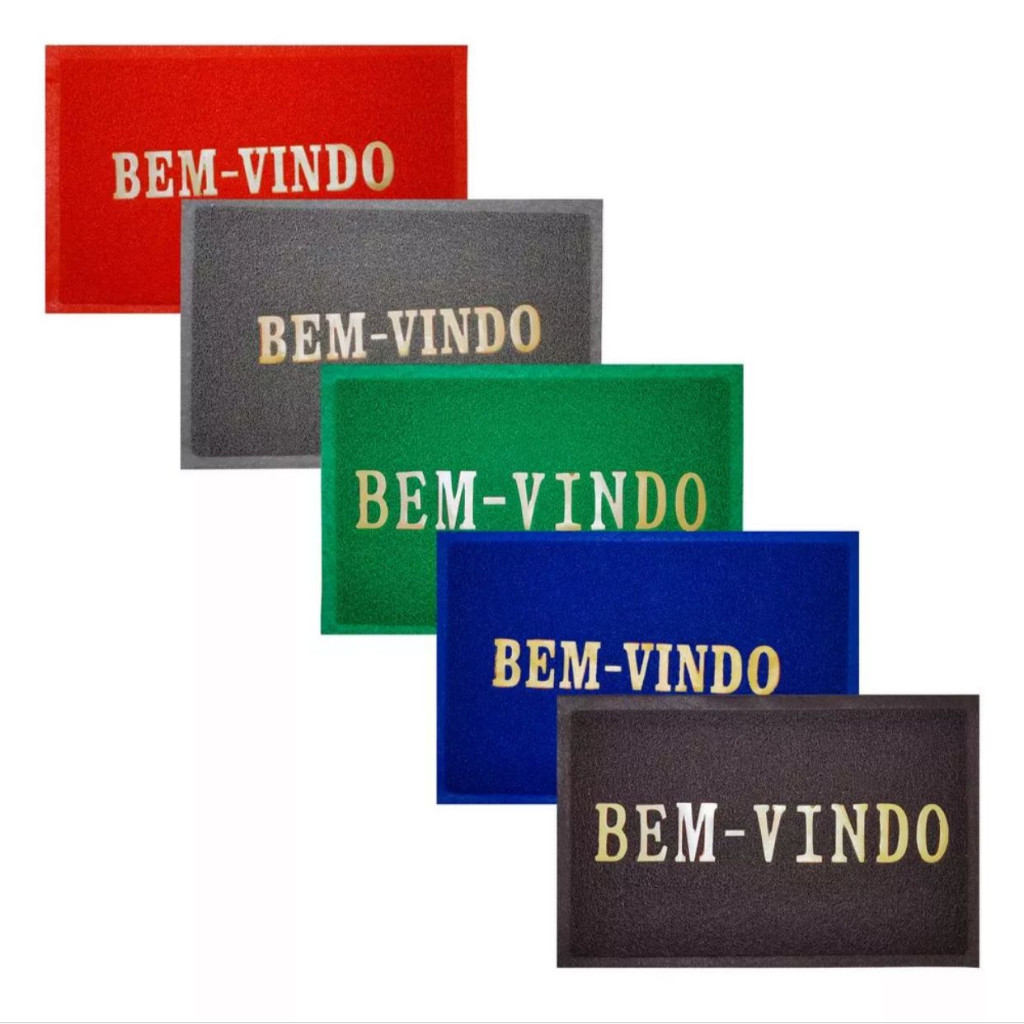 Tapete Capacho Bem Vindo 40x60cm Liso Emborrachado